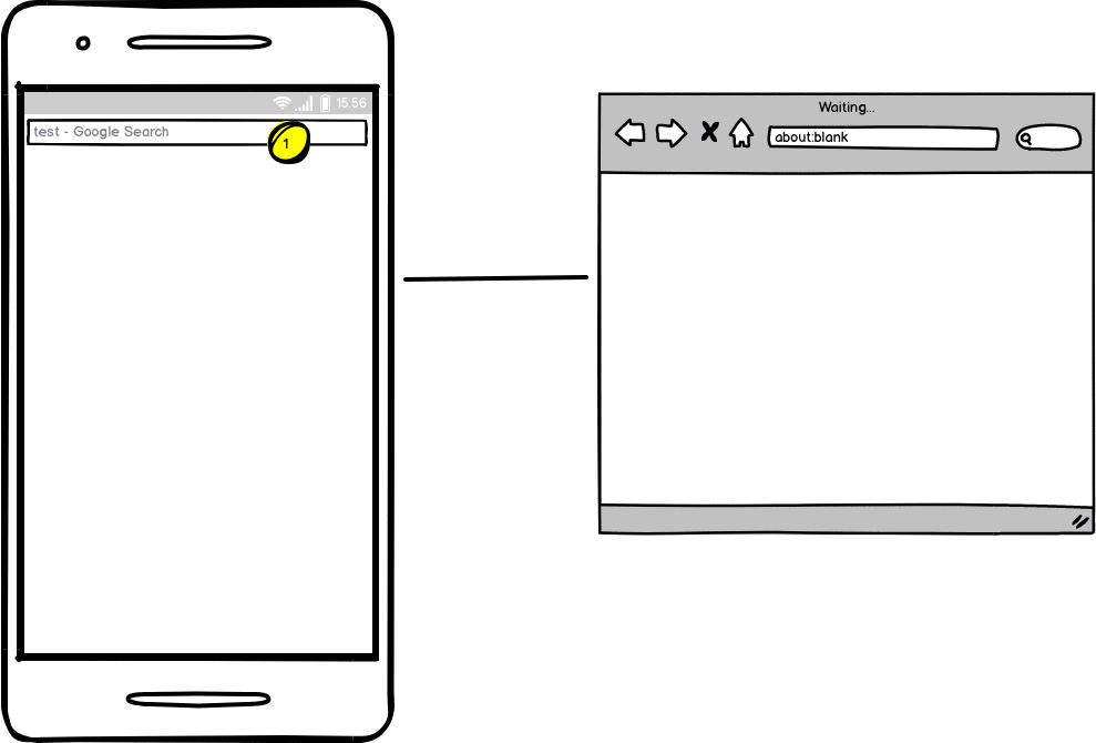 mockup of a Cloud Browser